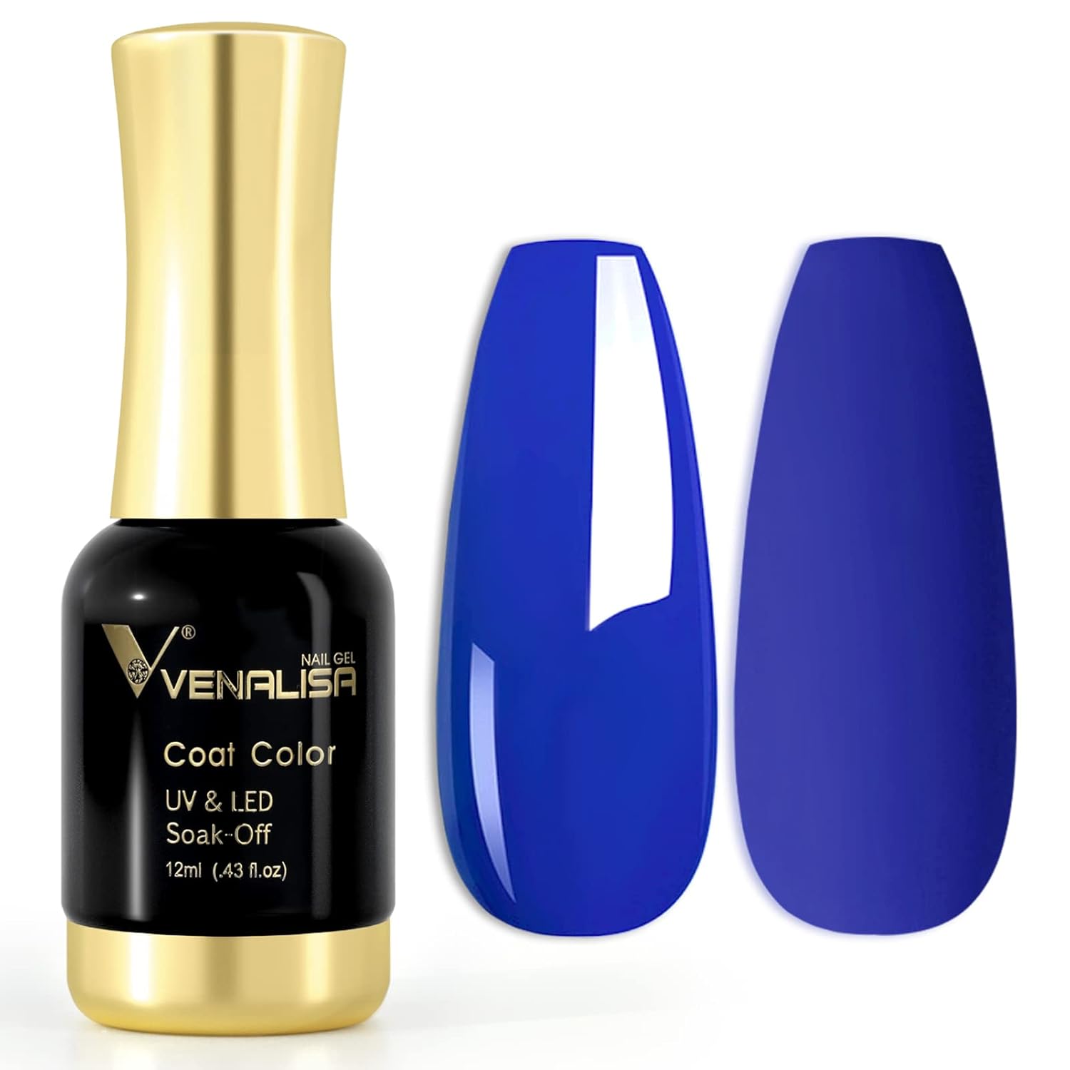 VENALISA UV Gellack Nagellack Blau farben,Gel Nail Polish Soak Off Nägel Farbgel Kit Blue Gel ...